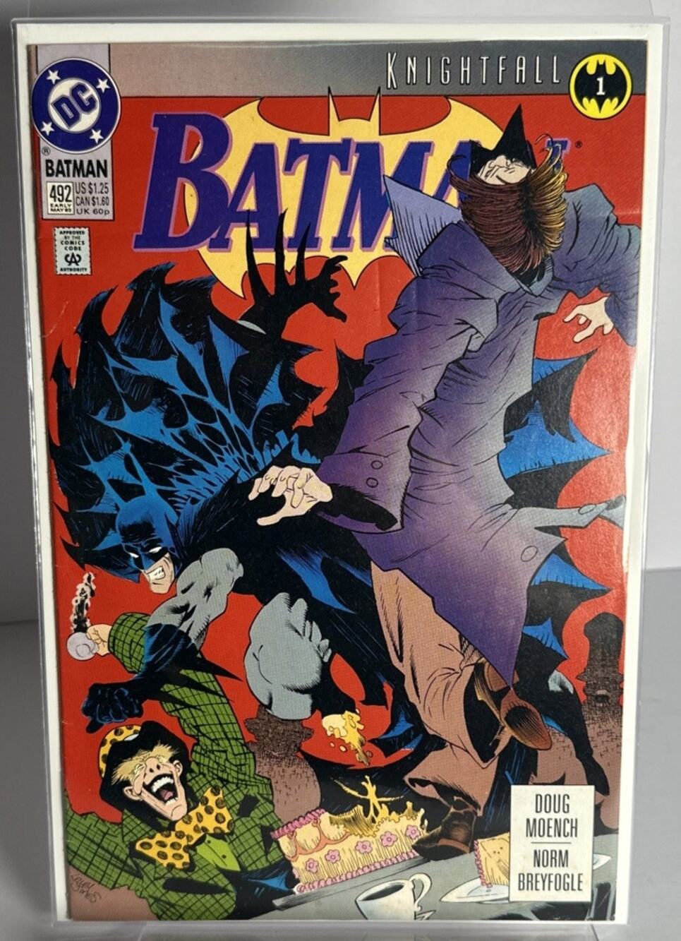 Batman #492 Knightfall Part 1 Bane & Mad Hatter Appearance Doug Moench Story